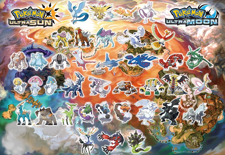 Pokemon Ultra Sun Island Scan Chart