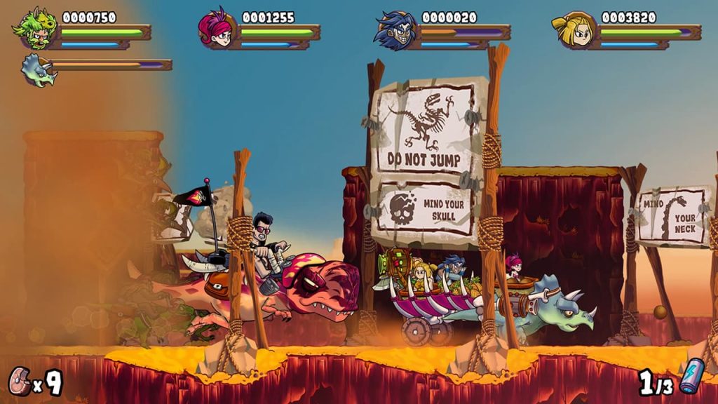 Caveman Warriors gameplay