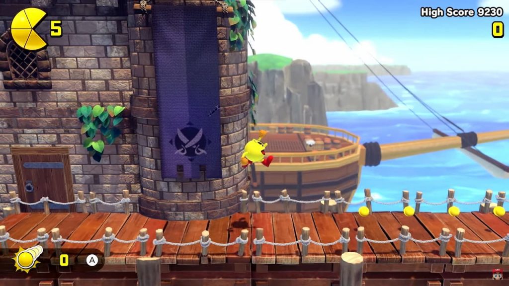 Screenshot del gameplay di Pac Man World