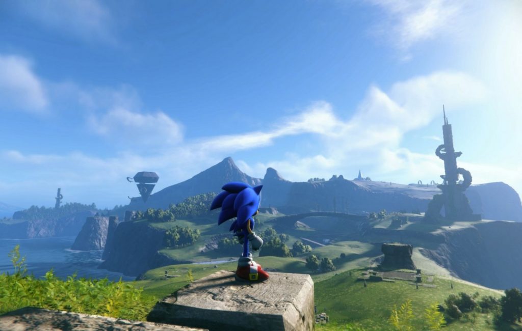 Schermata del titolo della demo di Sonic Frontiers