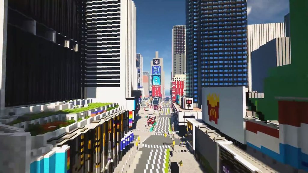 New York City replicated in Minecraft