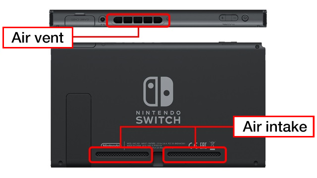 Prese d'aria per Nintendo Switch