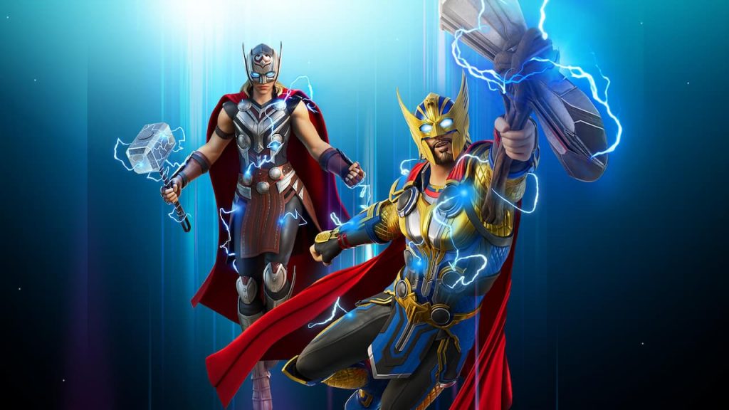 Thor Odinson e il potente Thor in Fortnite