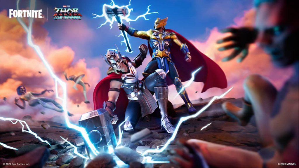 Schermata di caricamento di Thor Fortnite
