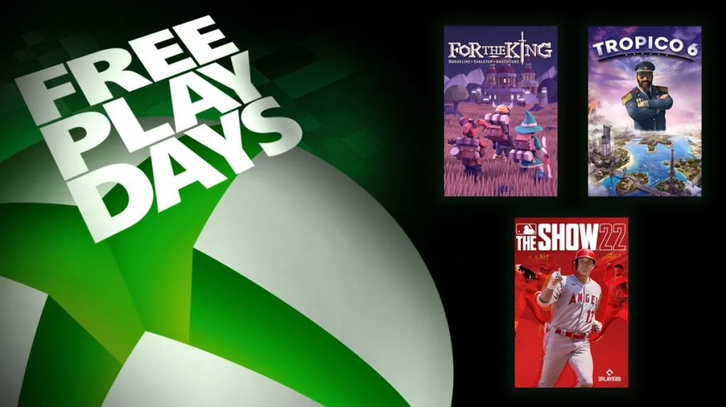Journées de jeu gratuit Xbox