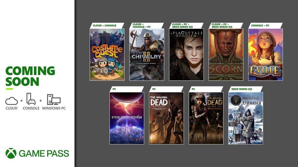 Xbox Game Pass October