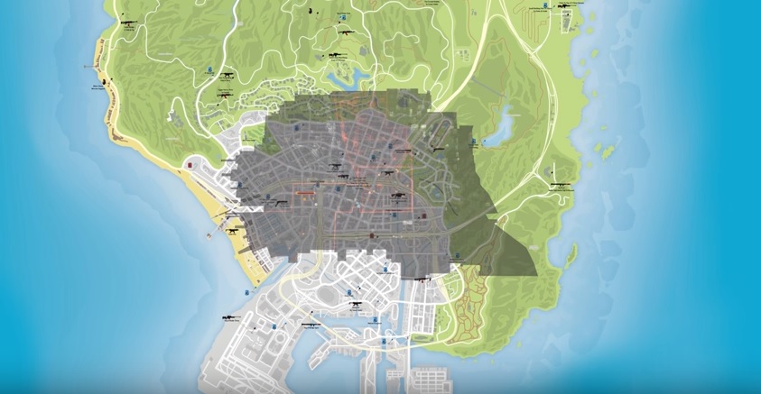 The Division vs GTA V vs Fallout 4: A Map Size Comparison - Gameranx