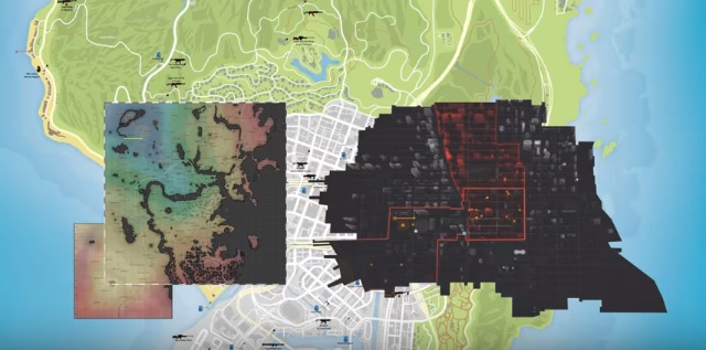 gta 5 map compared to gta 4