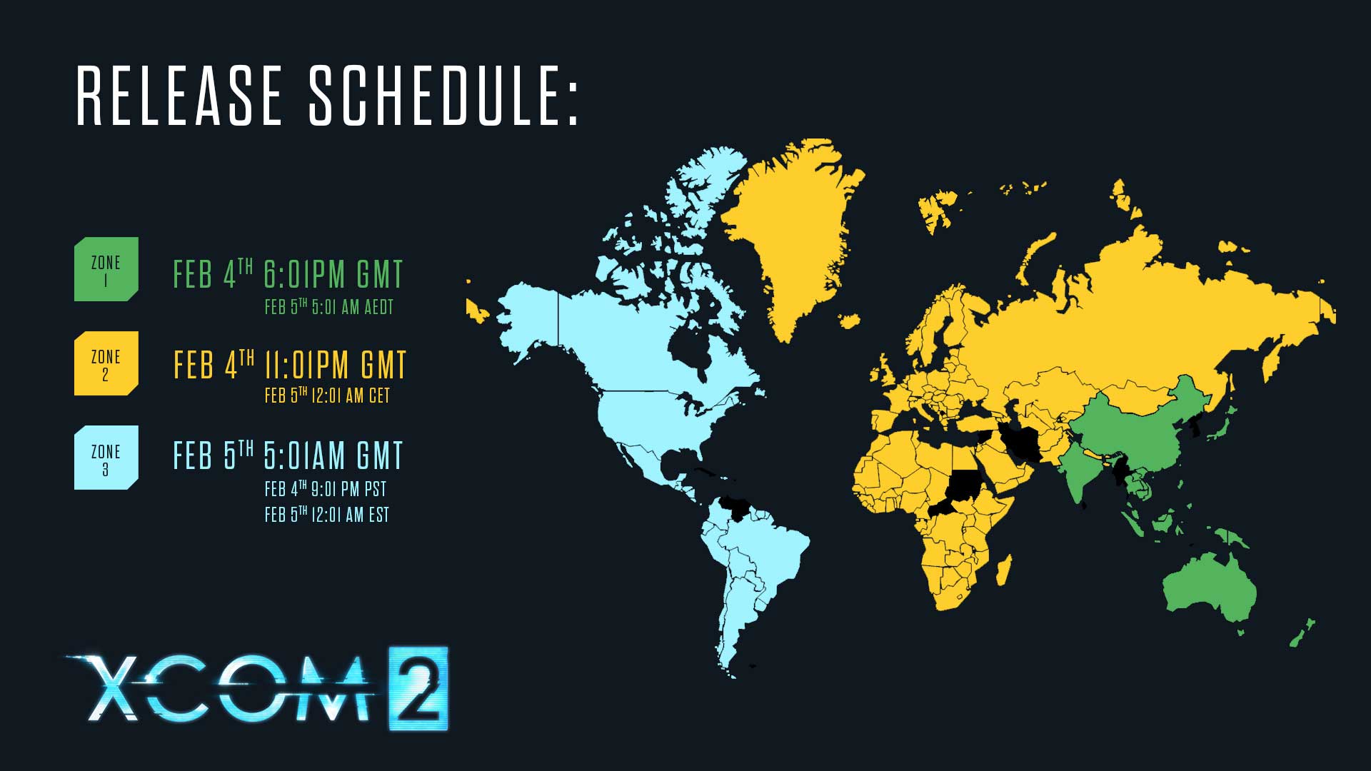 XCOM 2 Launch Times