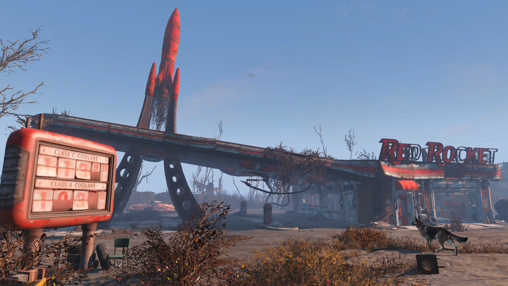 Fallout 4 red rocket gas station in the middle of the glowing sea фото 85