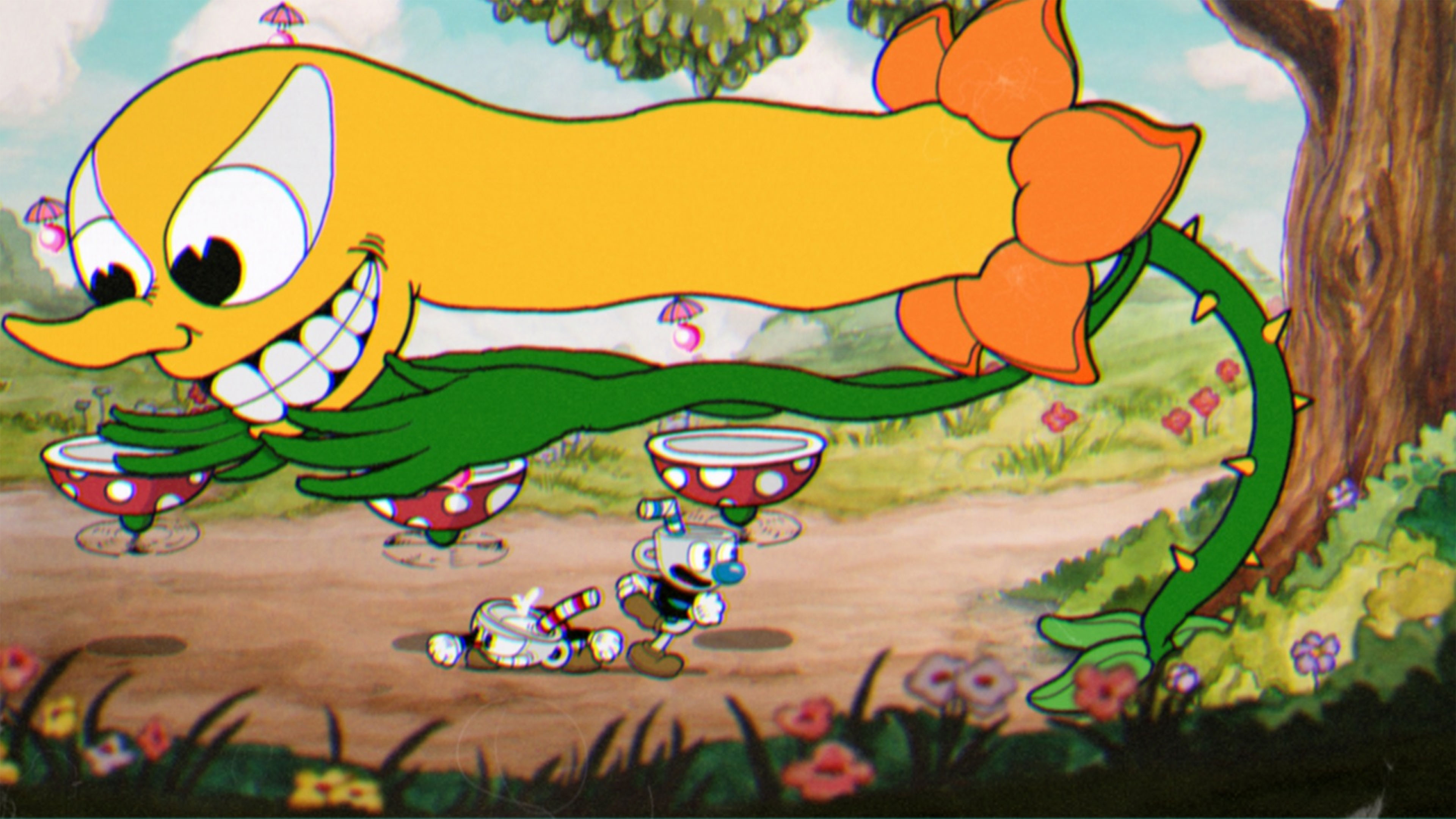 Caphead. Cuphead игра. Капхед Xbox one. Капхед 2014. Капхед босс насекомые.