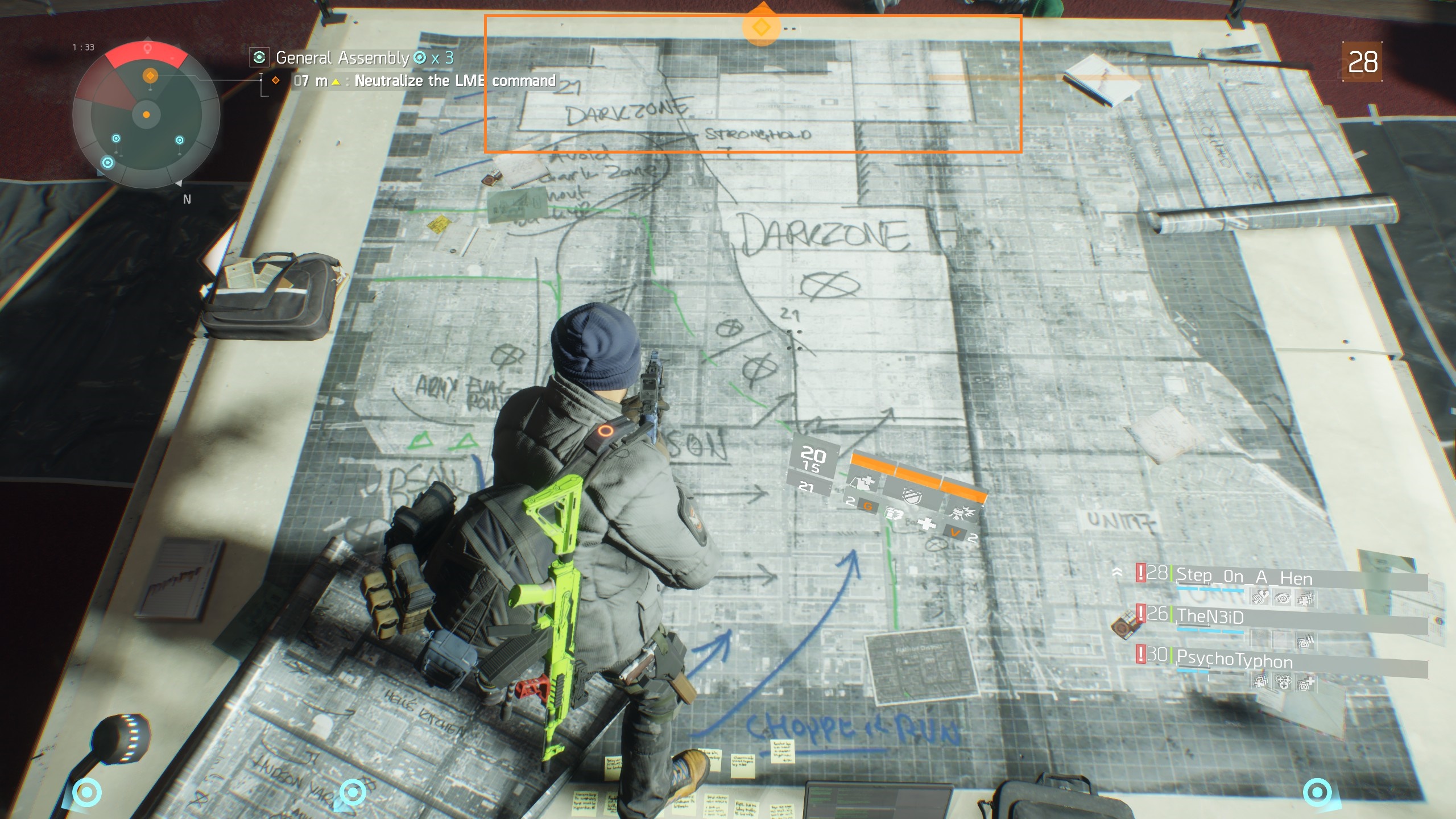 The Division map