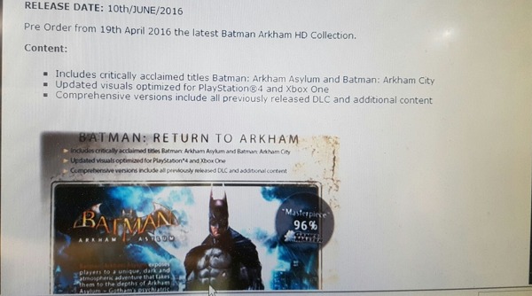 Batman Arkham HD Collection