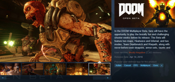 Doom Steam Reviews
