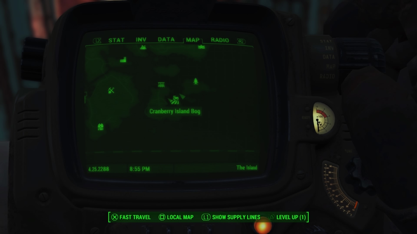 fallout 4 far harbor location of the nucleus on a map