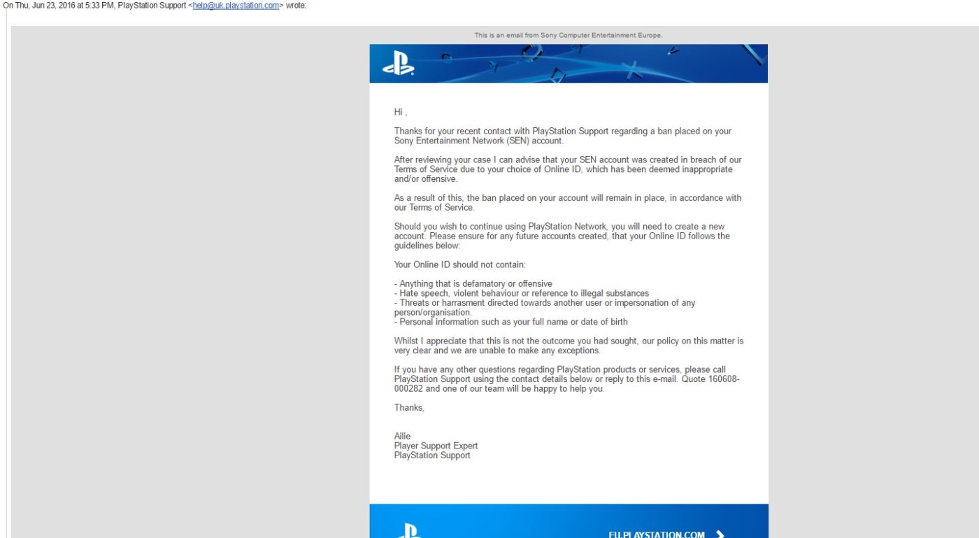 Playstation support live chat uk