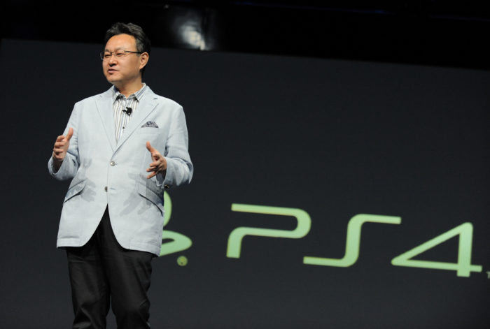 IMAGE DISTRIBUTED FOR SCEA - Shuhei Yoshida, President of Sony Computer Entertainment Worldwide Studios, unveiled a new, original PlayStation 4 game, The Order: 1886, one of 30 exclusive games in development by Sony’s first-party studios at the PlayStation E3 Press Conference on Monday June 10, 2013 in Los Angeles. (Photo by Jordan Strauss/Invision for SCEA/AP Images) ** Usable by LA and DC Only **