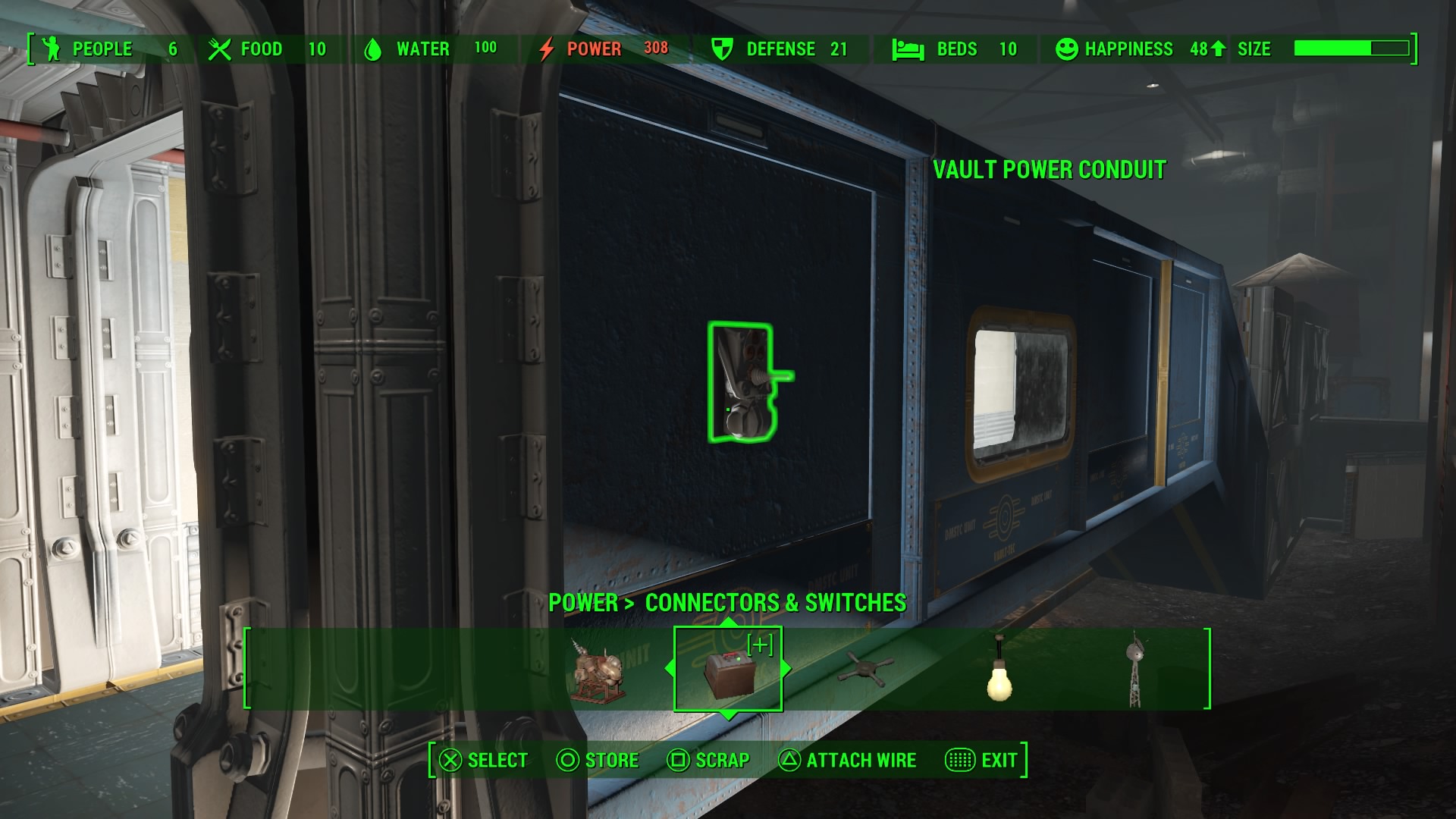 Fallout 4 как провести провода через стену фото 93
