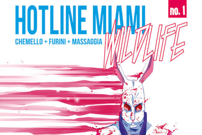 This new comic book series is set in the same universe as the Hotline Miami games. 