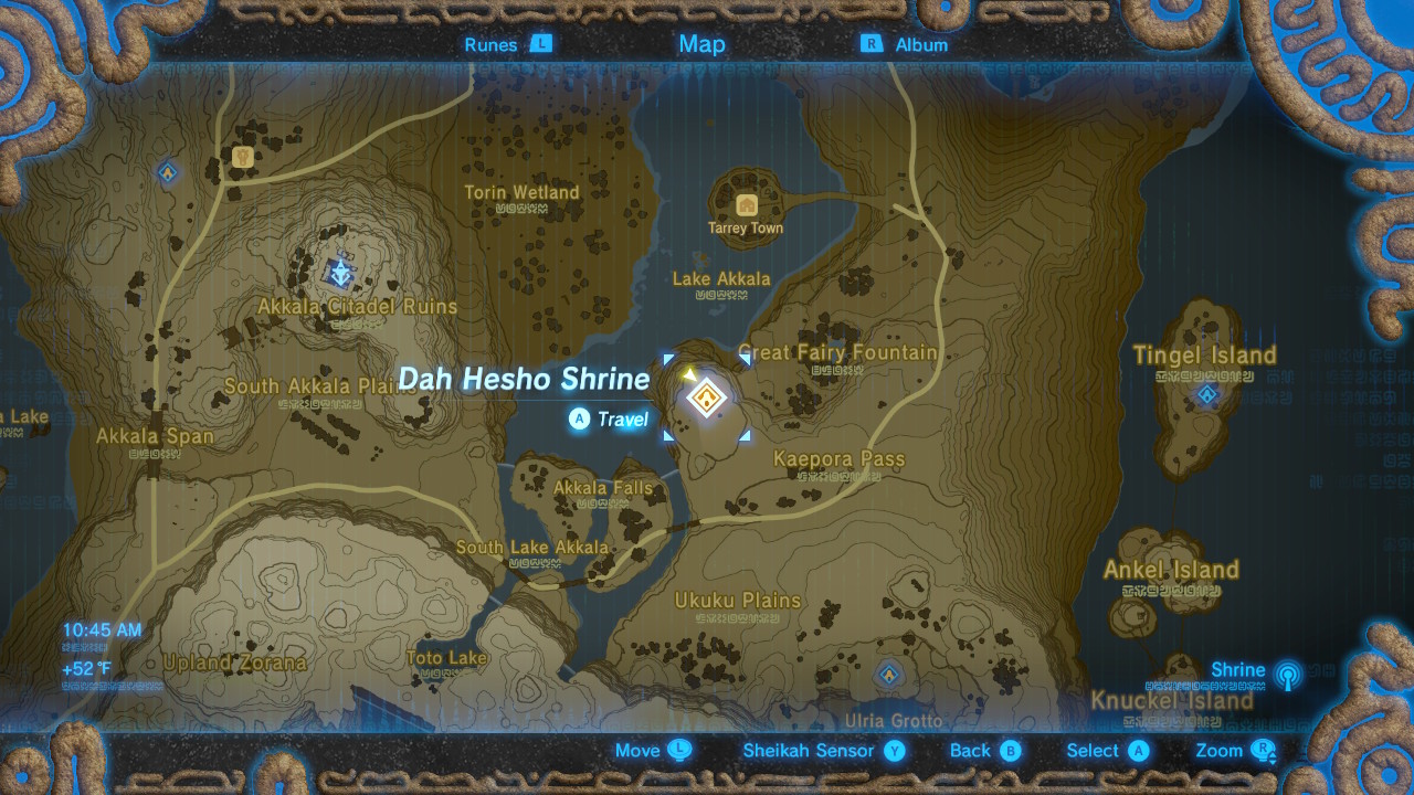 Botw Shrine Map Akkala
