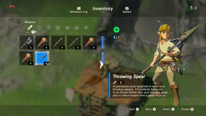 Legend of Zelda: Breath of the Wild - Weapons Guide | Drop Locations ...