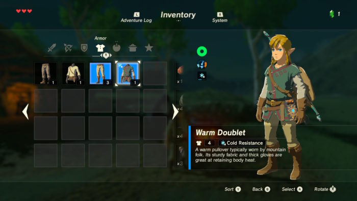 Legend of Zelda: Breath of the Wild - Armor Sets Guide | Drop Locations ...