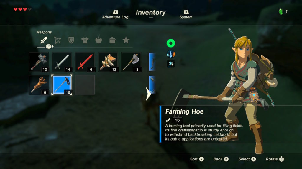 Legend of Zelda Breath of the Wild Weapons Guide Drop Locations