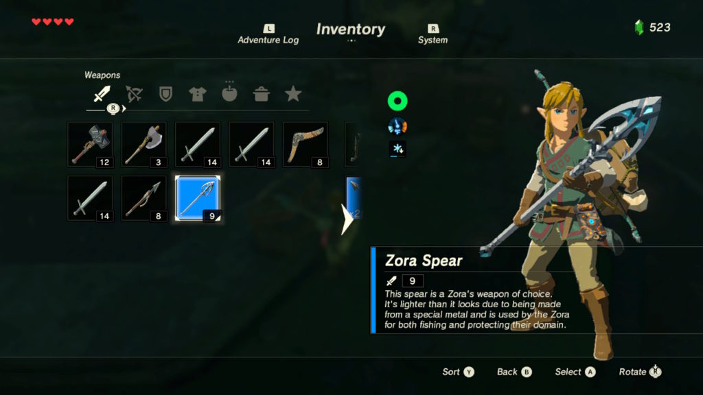 Legend of Zelda: Breath of the Wild - Weapons Guide | Drop Locations ...