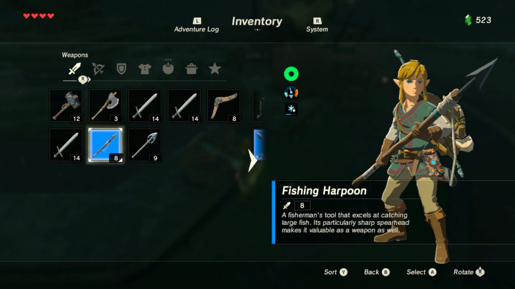 Legend of Zelda: Breath of the Wild - Weapons Guide | Drop Locations ...