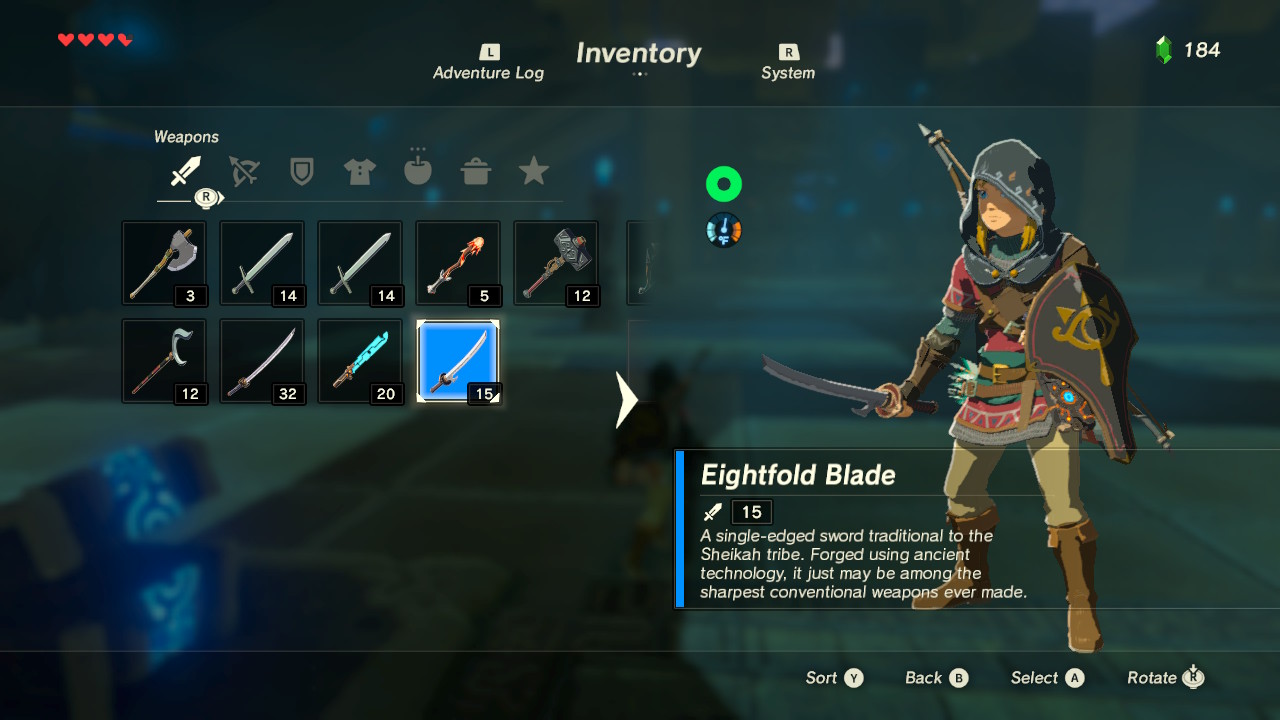 Find every item, weapon and shrine in 'Zelda: Breath of the Wild