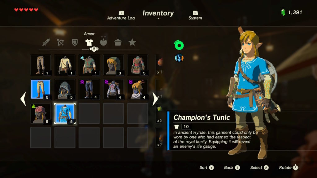 Legend Of Zelda: Breath Of The Wild - Armor Sets Guide 