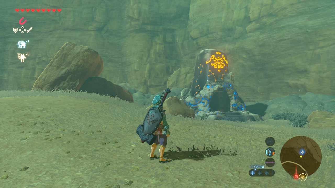 zelda breath of the wild outpost ruins shrine location