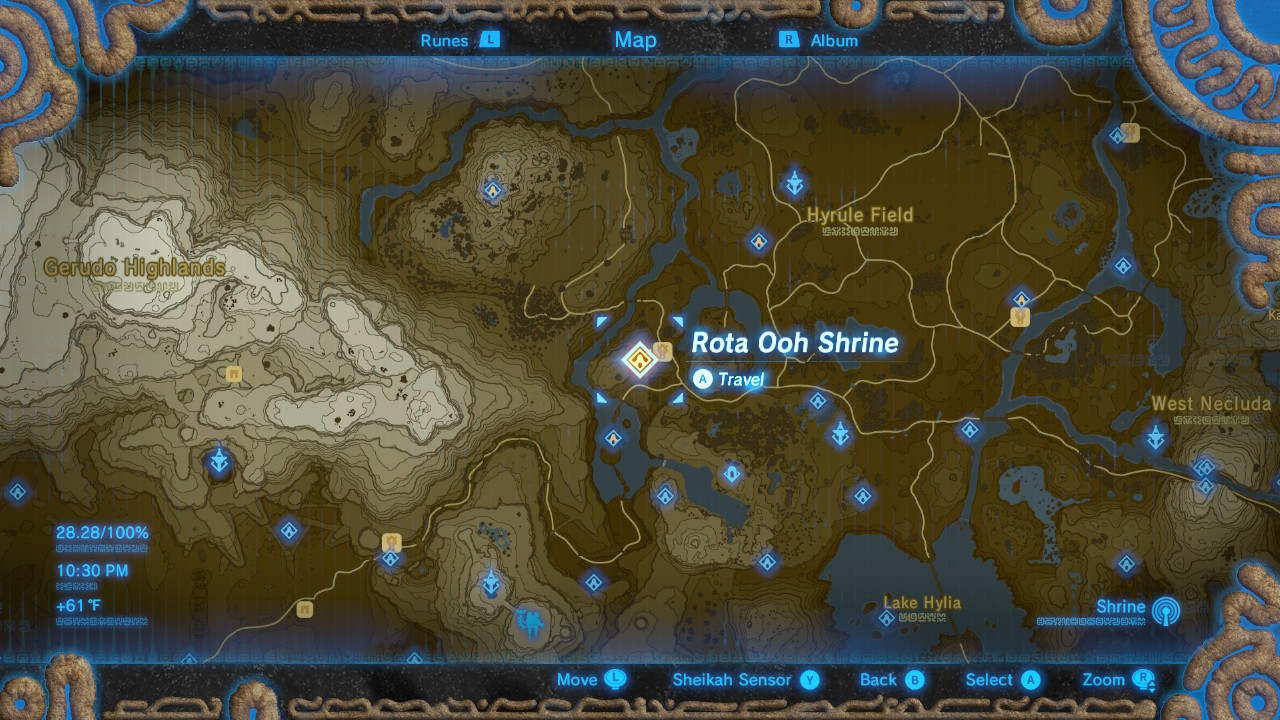 locations of all shrines zelda breath of the wild
