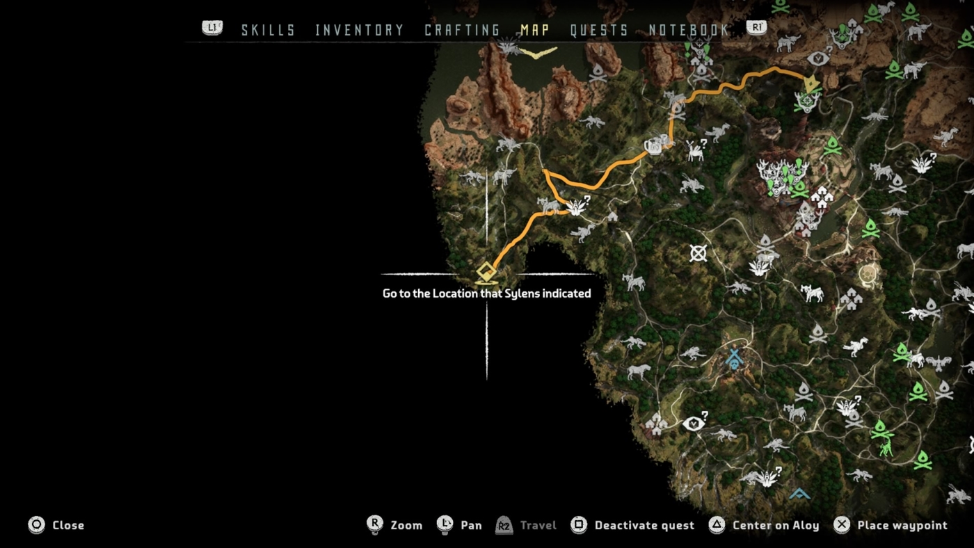 horizon zero dawn map daytower to meridian