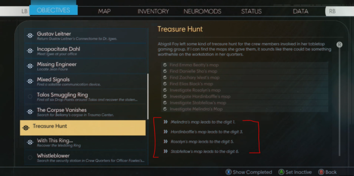 prey treasure hunt map analysis