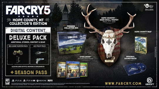 far cry 5, ps4, xbox one, pc, collector edition