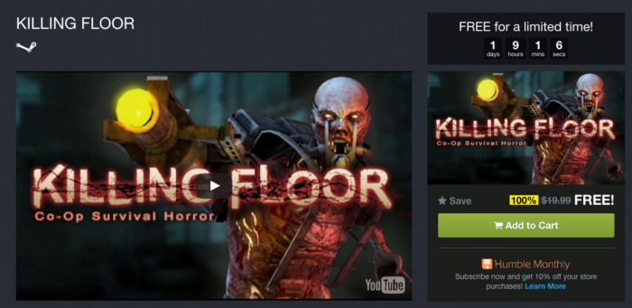 Daily Deal Killing Floor Is Free On Humble Bundle Gameranx