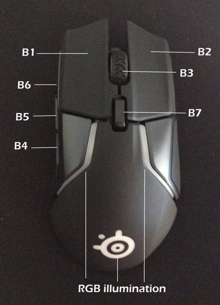 rival 600 buttons