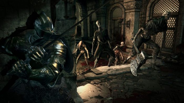 The Dark Souls wiki has a hidden face bandit who's casually been defacing  bosses