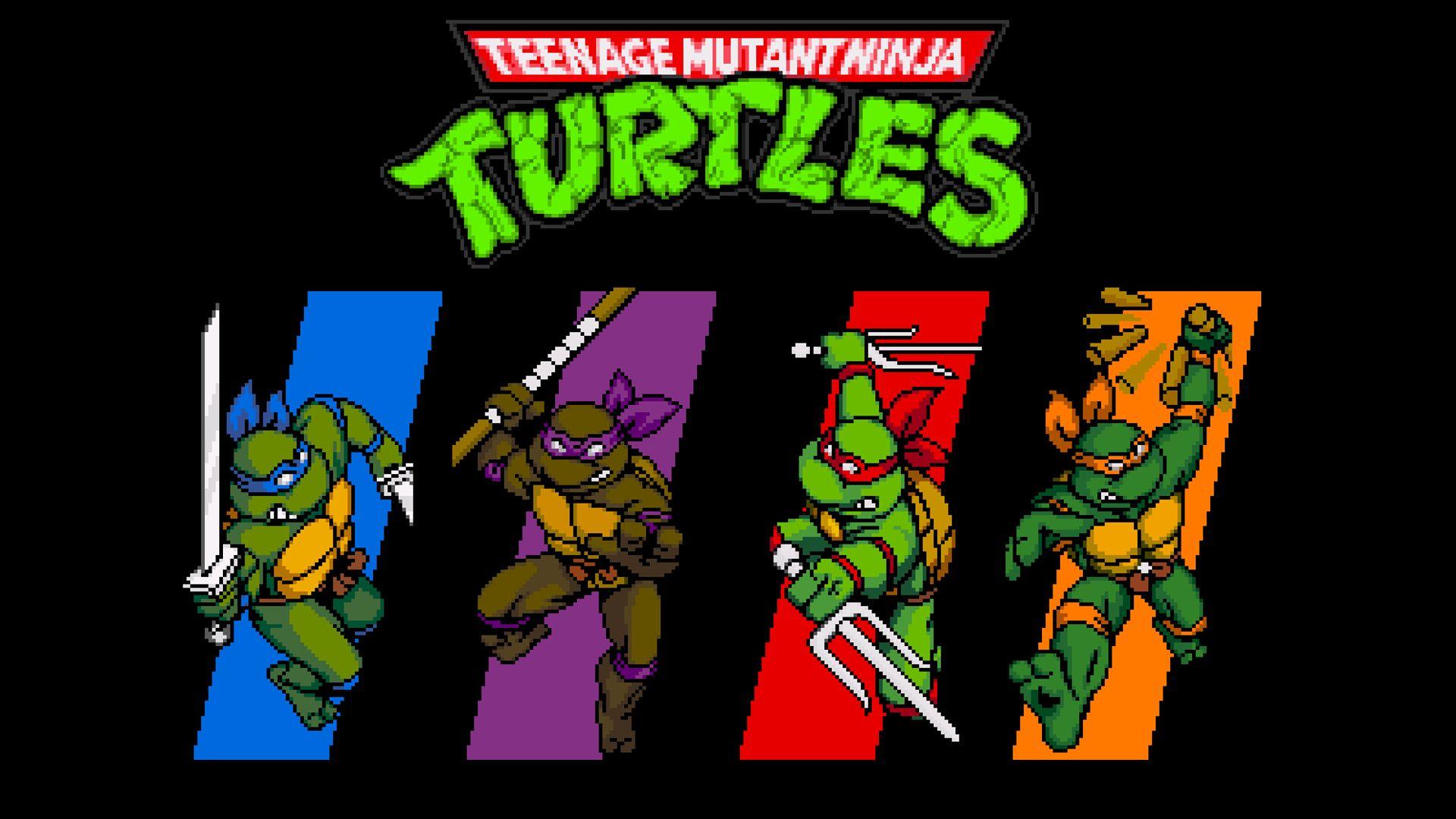 retro ninja turtles wallpaper