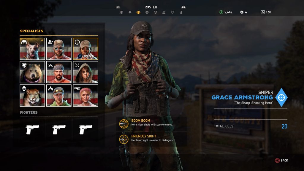 far cry 5 pc how do i get to roster screen?