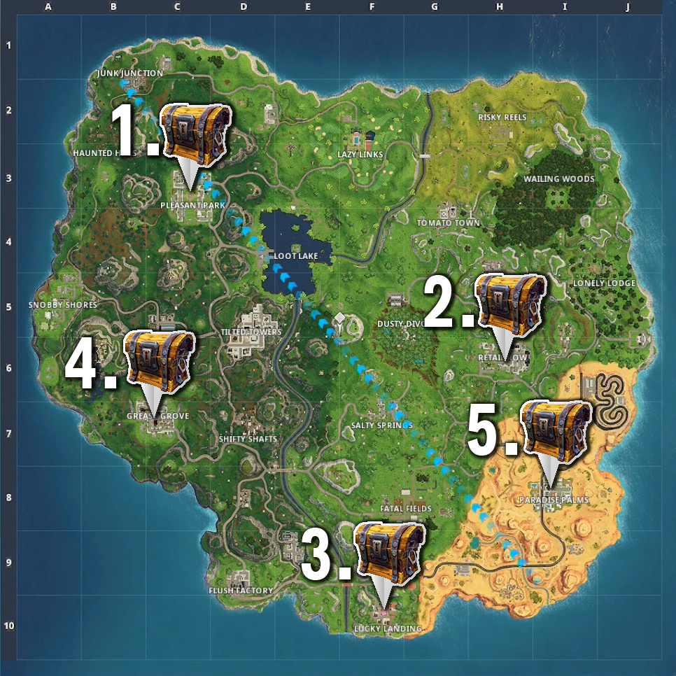 Fortnite Battle Royale Season 5 Week 7 Challenges Guide Stage