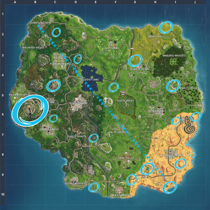 Fortnite: Battle Royale Season 5 - Week 8 Challenges Guide ...