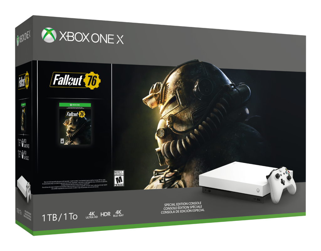 Microsoft Announces New Xbox One X Robot White Special Edition Fallout 76 Bundle New Elite 