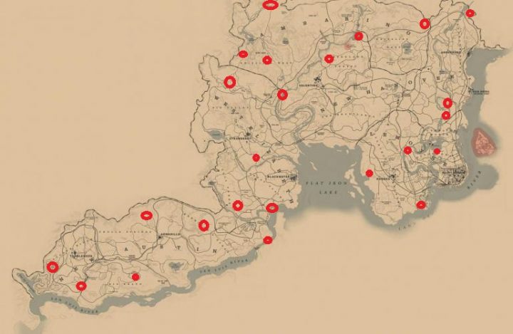 Red Dead Online: All Locations | Treasure Maps Drop Guide -