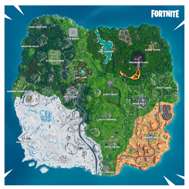 Fortnite new map, landmarks and named locations explained