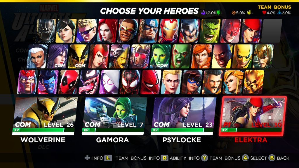 Marvel Ultimate Alliance 3 Get The Biggest Team Bonuses