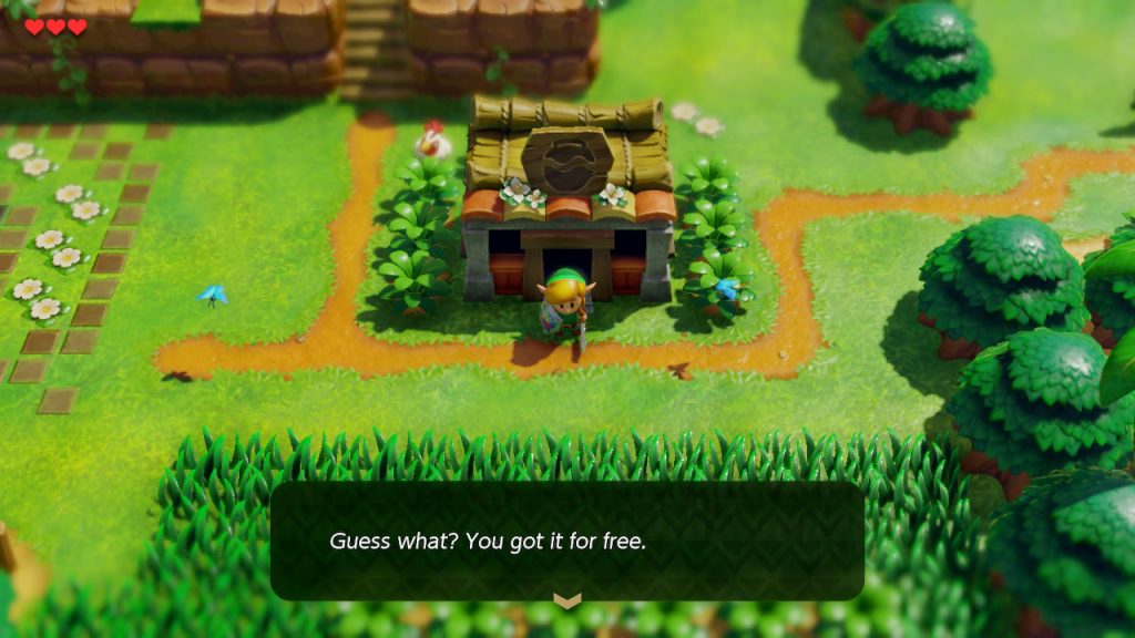 Legend of Zelda Link's Awakening How To Steal Items From The Shop
