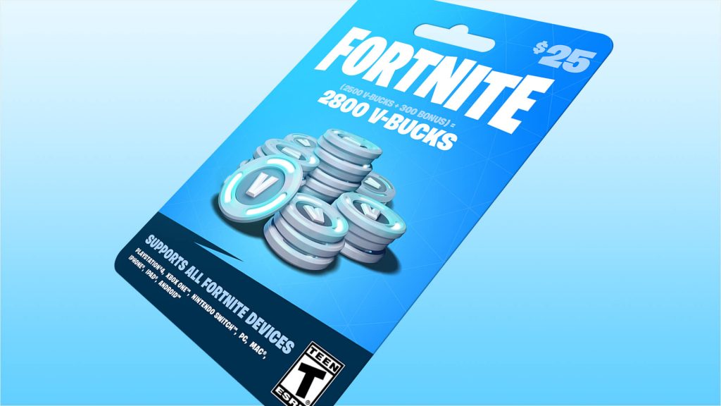 CARTE 2800 V-BUCKS fortnite / PS4 / PS5 / XBOX / NINTENDO / PC EUR