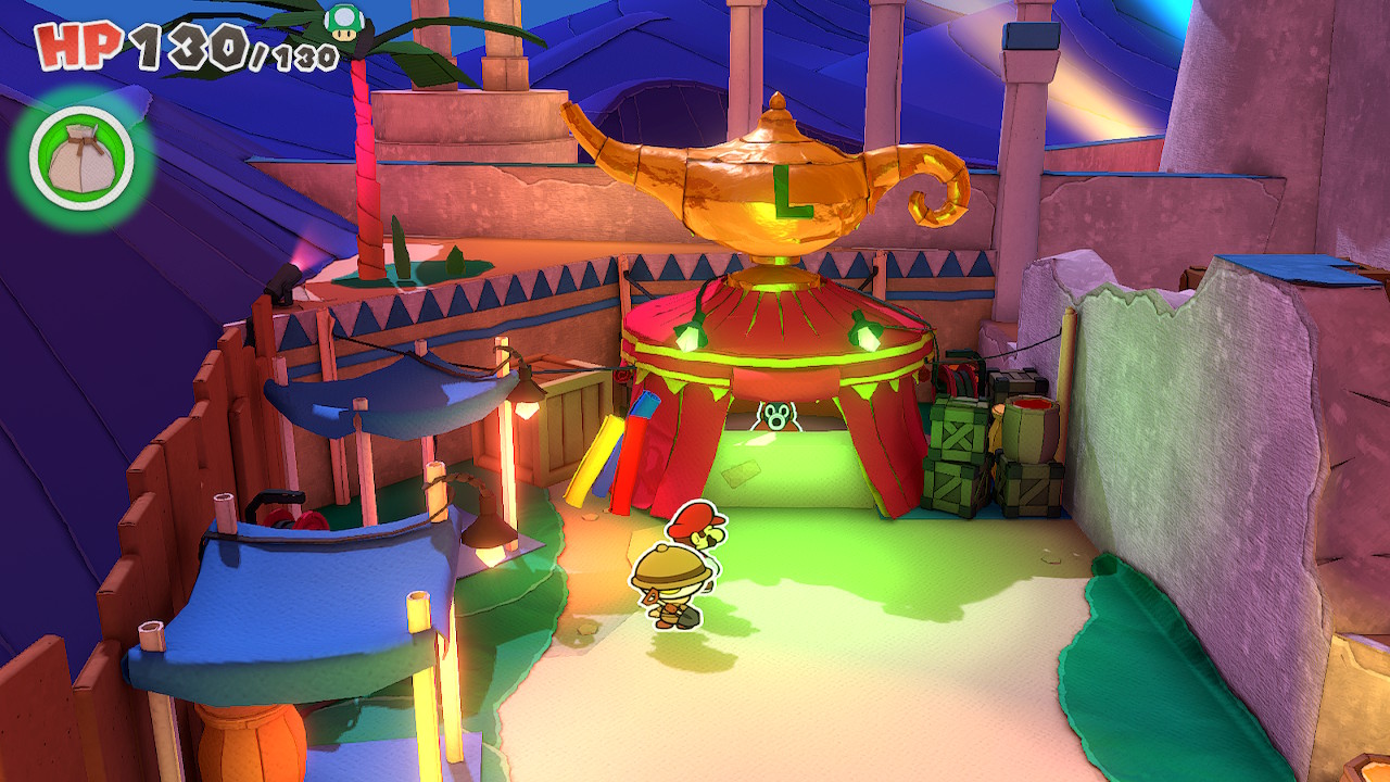 Paper Mario The Origami King Solving Riddles In Shroom City Scorching Sandpaper Desert